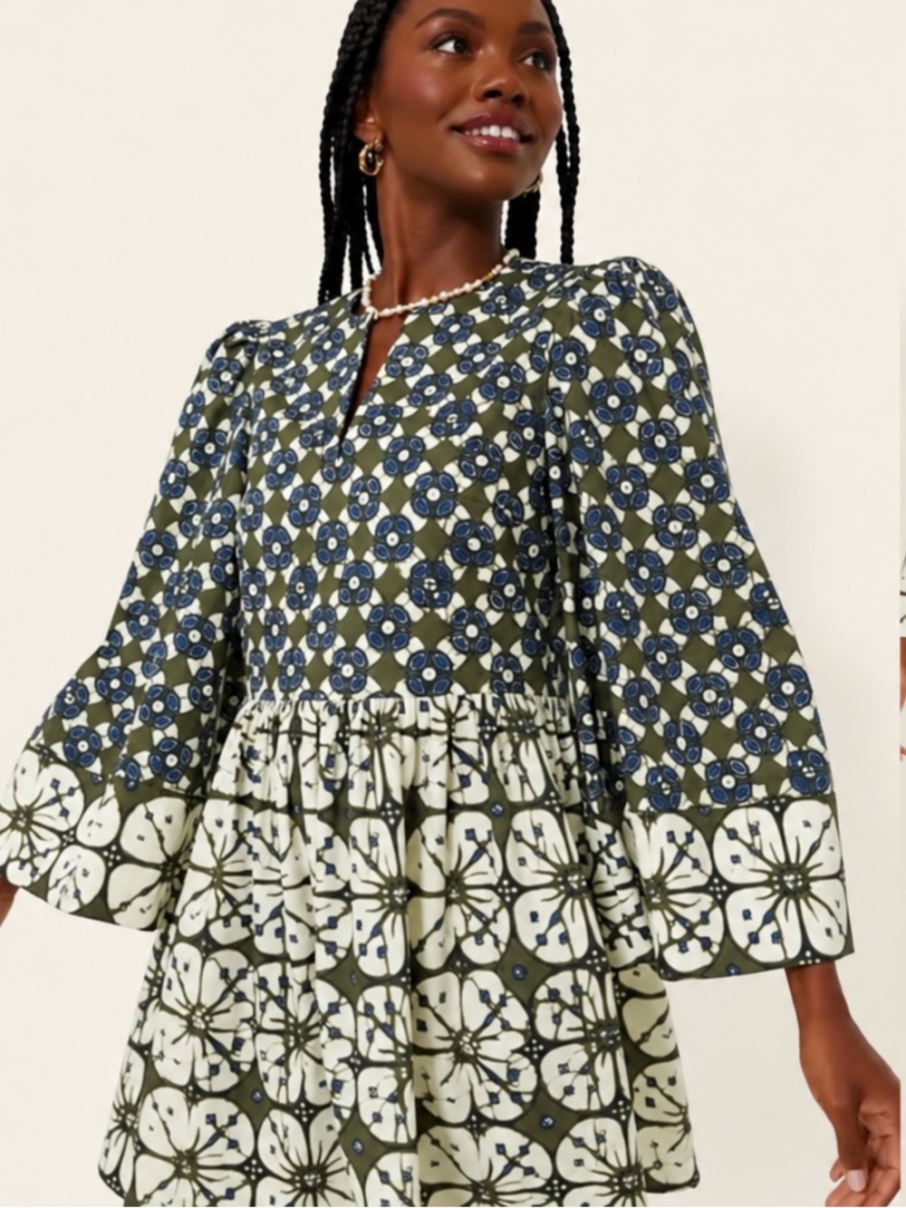 Tuckernuck Izzie Dress in Batik Medallion XXS